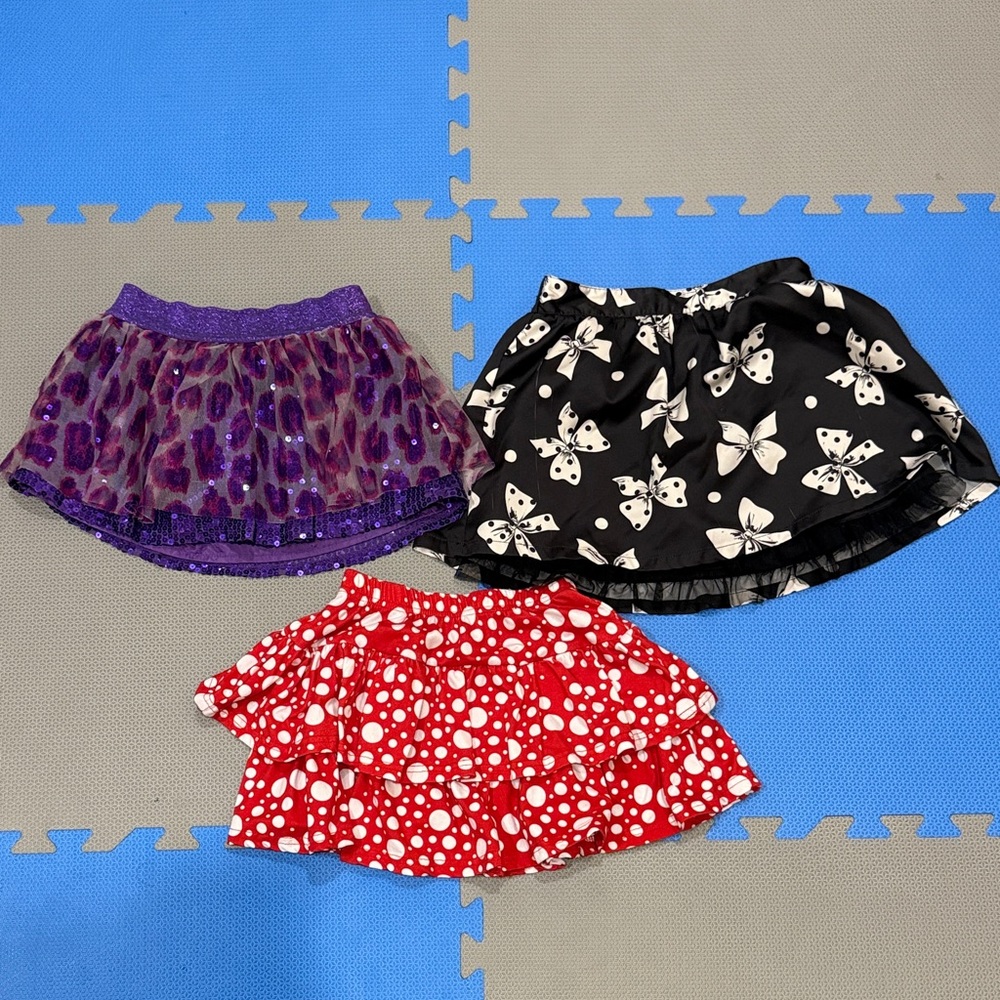 Bundle of girls skirts- size 6 justice, disney, sonoma